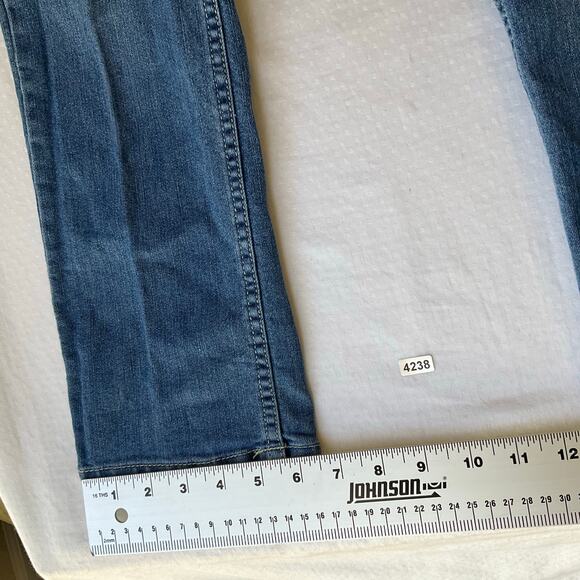 Levi’s Kid Slim Jeans size 14 REG W27 x L29 Blue Mid Rise Stretch Boot Cut - Picture 6 of 11